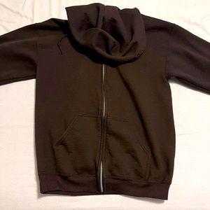 Dark Chocolate Men’s Gildan Zip-Up